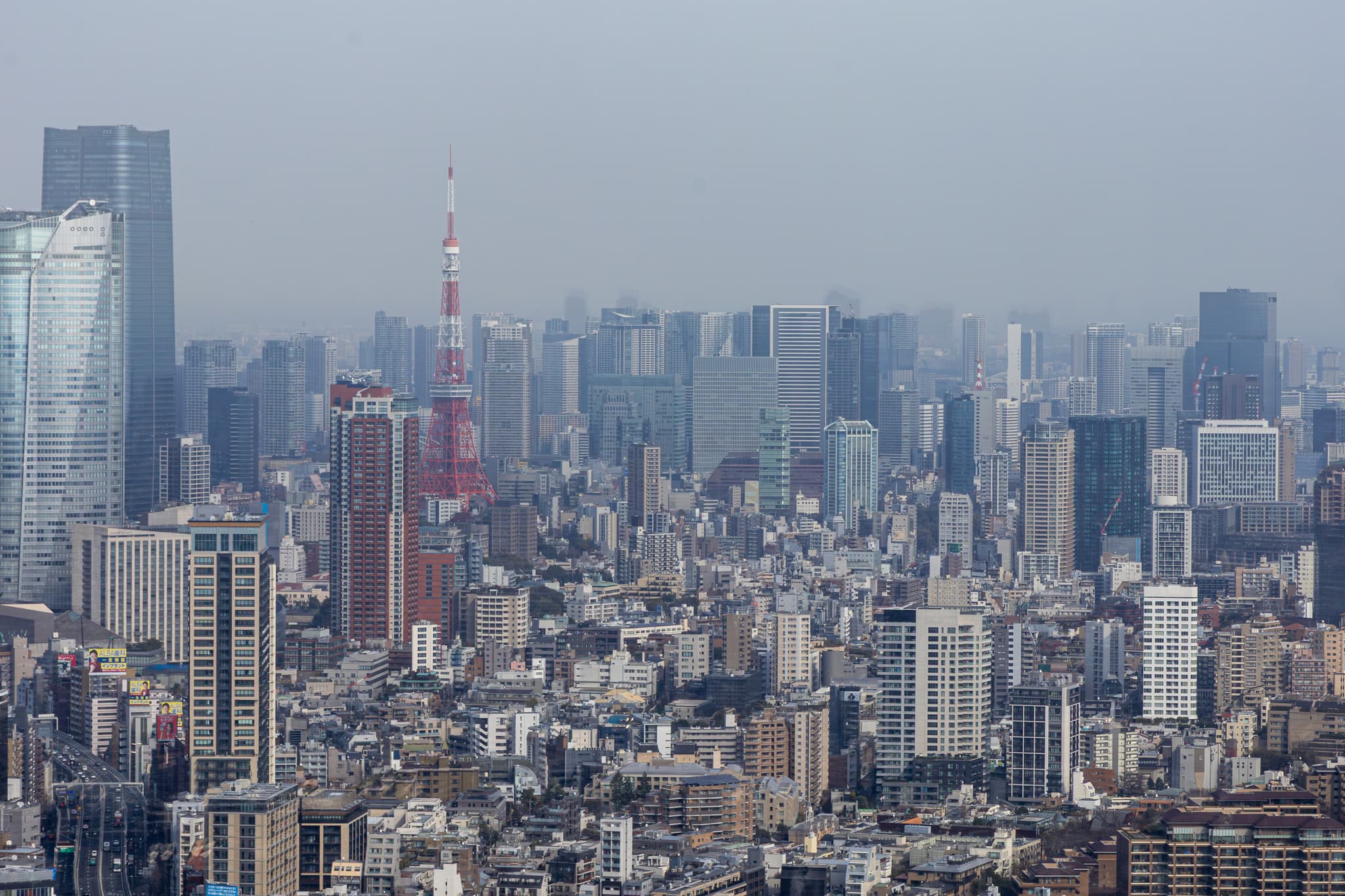 Tokyo Tower from Shibuya Sky