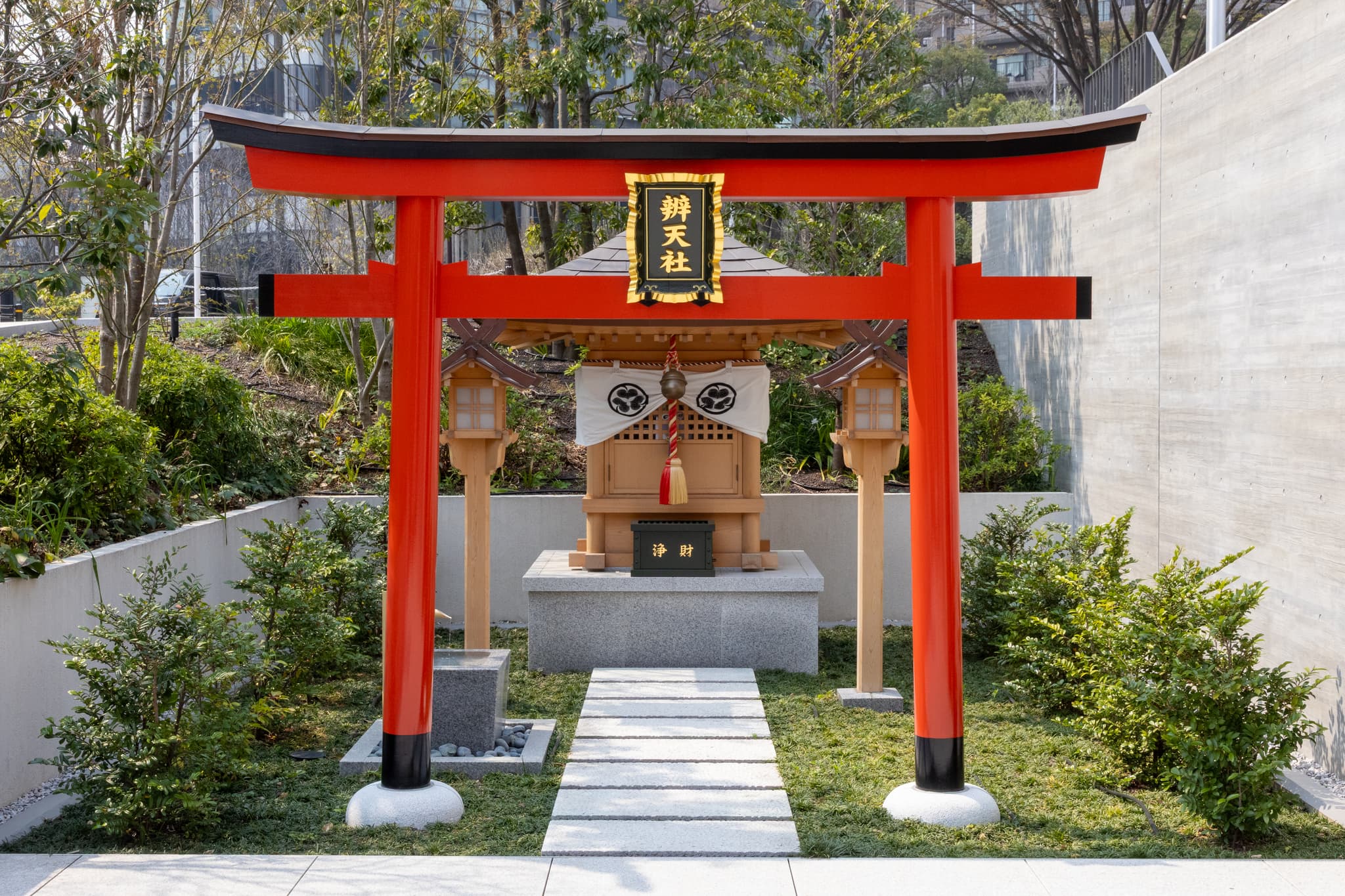 random tori gate and shrine