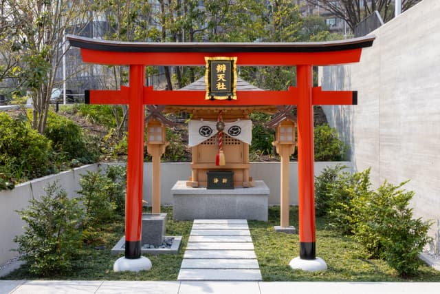 random tori gate and shrine