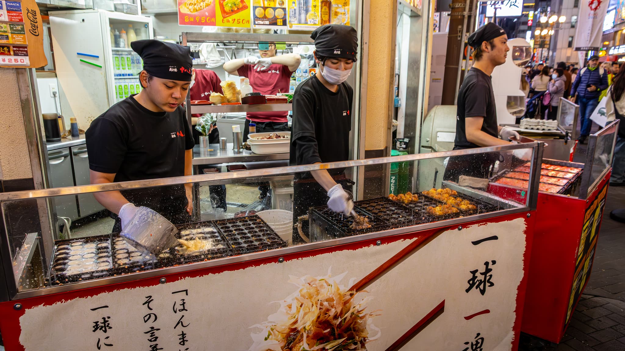 Takoyaki vendors
